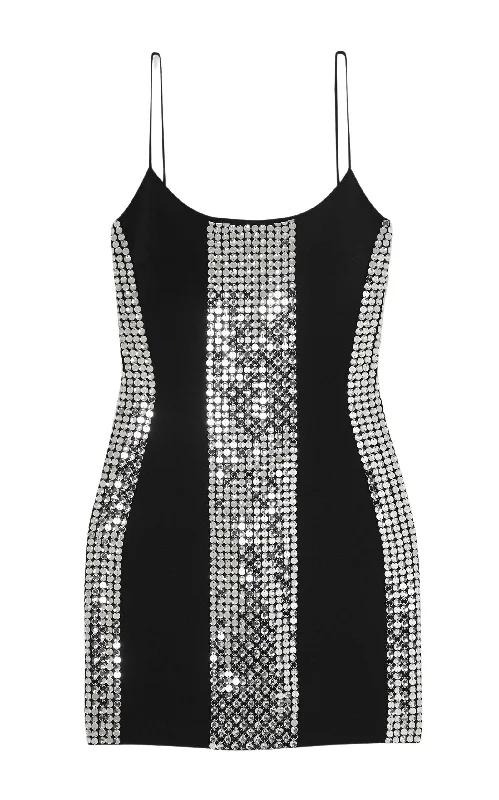 Crystal Embroidered Cami Mini Dress