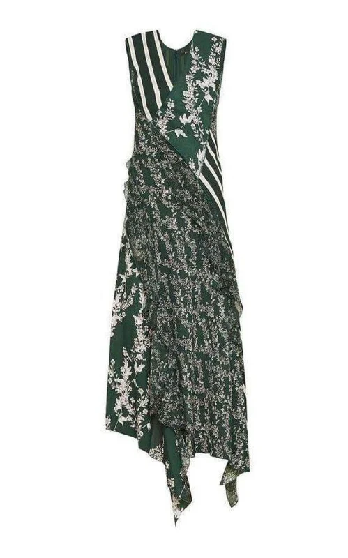 Floral Blooms Asymmetrical Dress