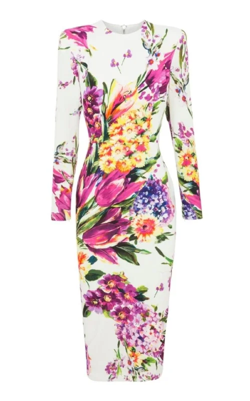 Manon Floral-Print Midi Dress