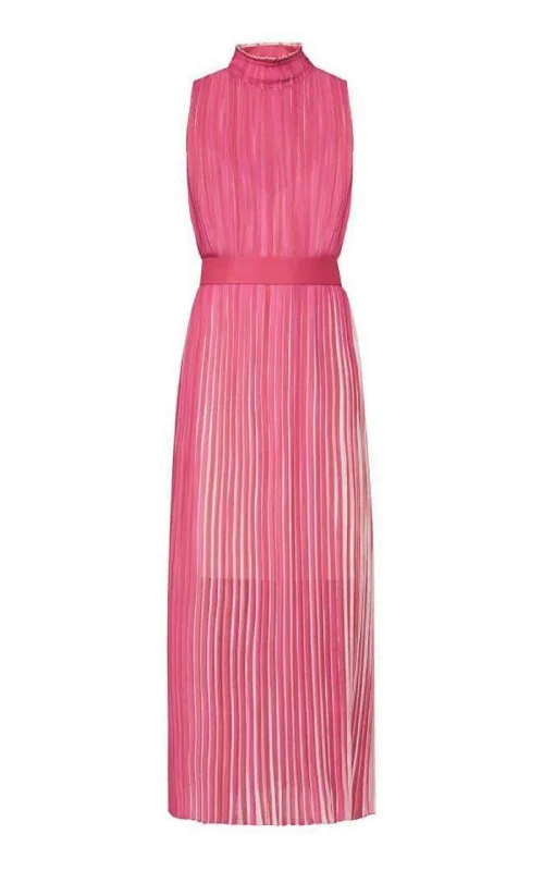 Pleated Midi Dress