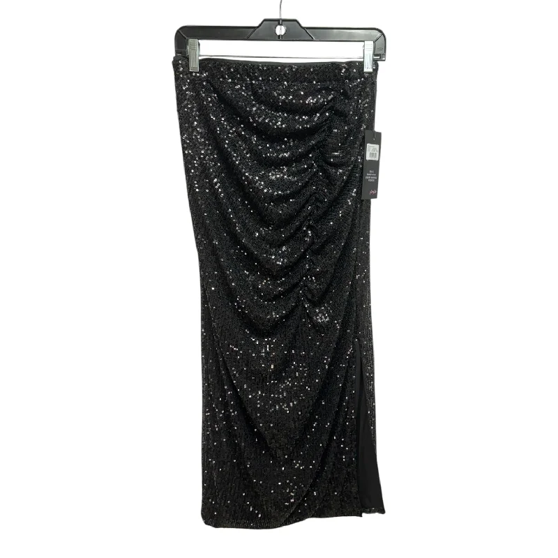 Sequin Ruched Skirt Maxi By Wildfox In Black, Size: M