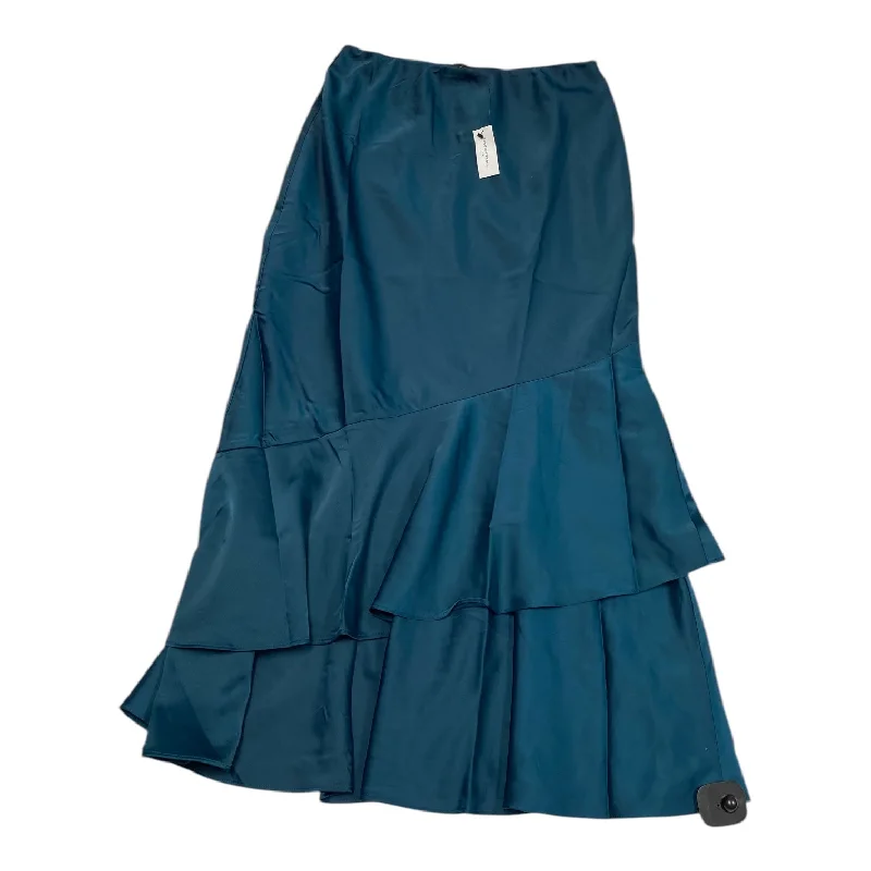 Skirt Maxi By Banana Republic In Teal, Size: S