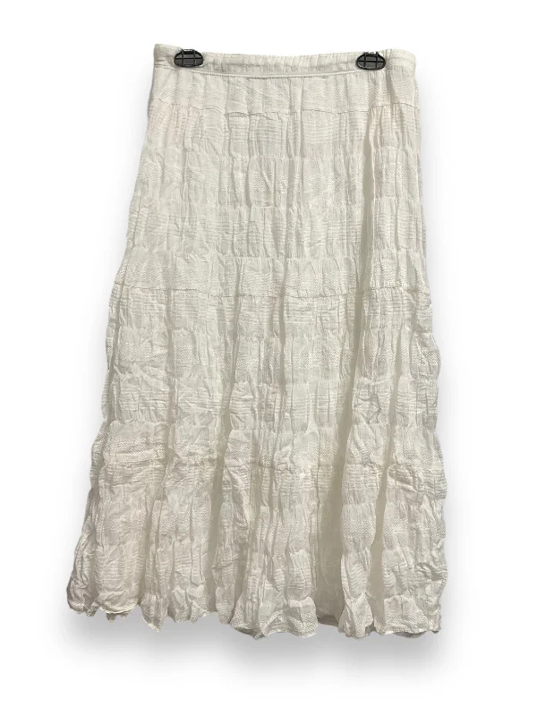 Skirt Maxi By Max Studio In White, Size: M