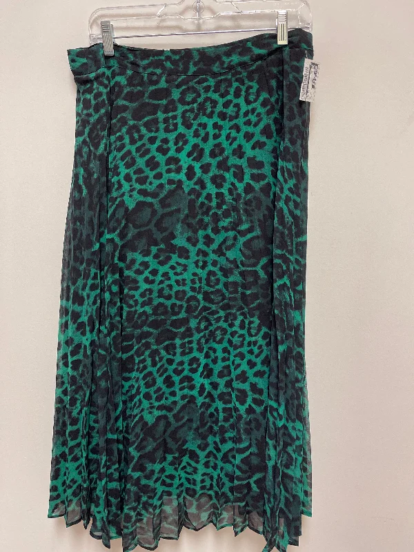 Skirt Maxi By Mng In Green, Size: 12