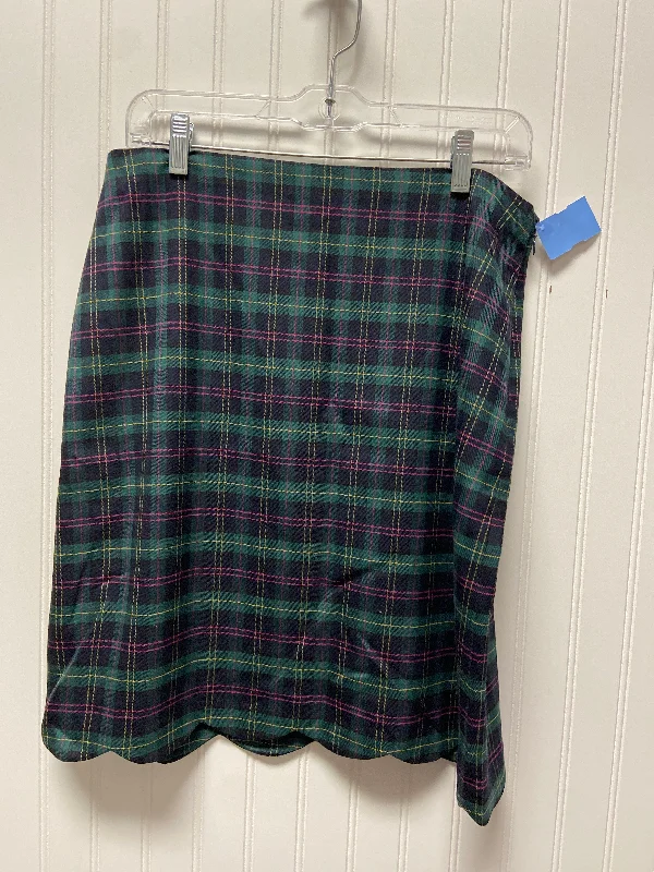 Skirt Midi By Talbots In Plaid Pattern, Size: 8