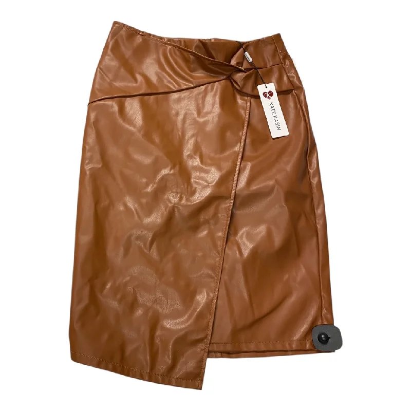 Skirt Mini & Short By Cmc In Brown, Size: M