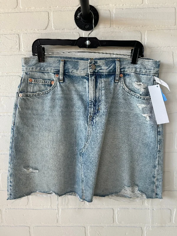 Skirt Mini & Short By Gap In Blue Denim, Size: 12