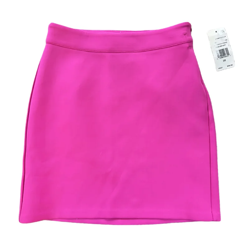 Skirt Mini & Short By Good American In Pink, Size: 00