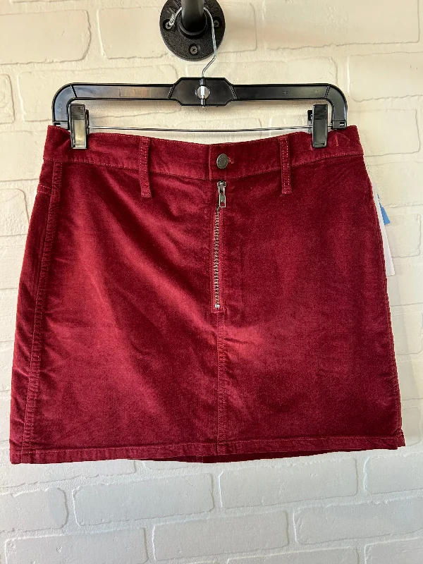 Skirt Mini & Short By Madewell In Red, Size: 6