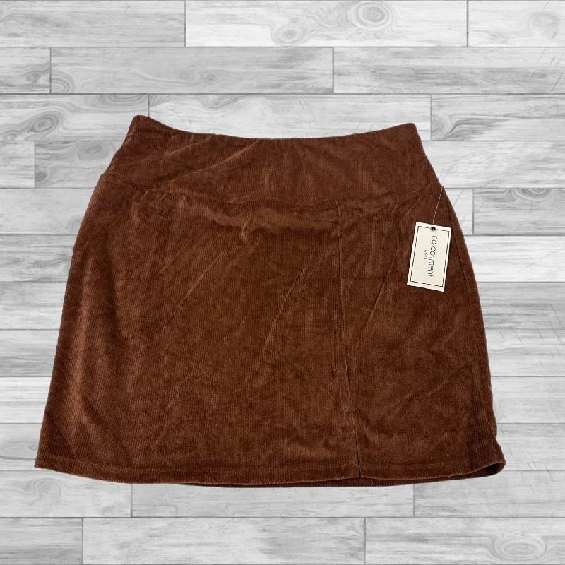 Skirt Mini & Short By No Comment In Brown, Size: Xl