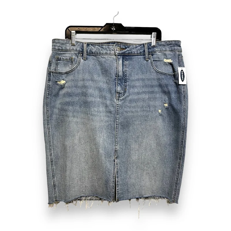 Skirt Mini & Short By Old Navy O In Denim, Size: 16