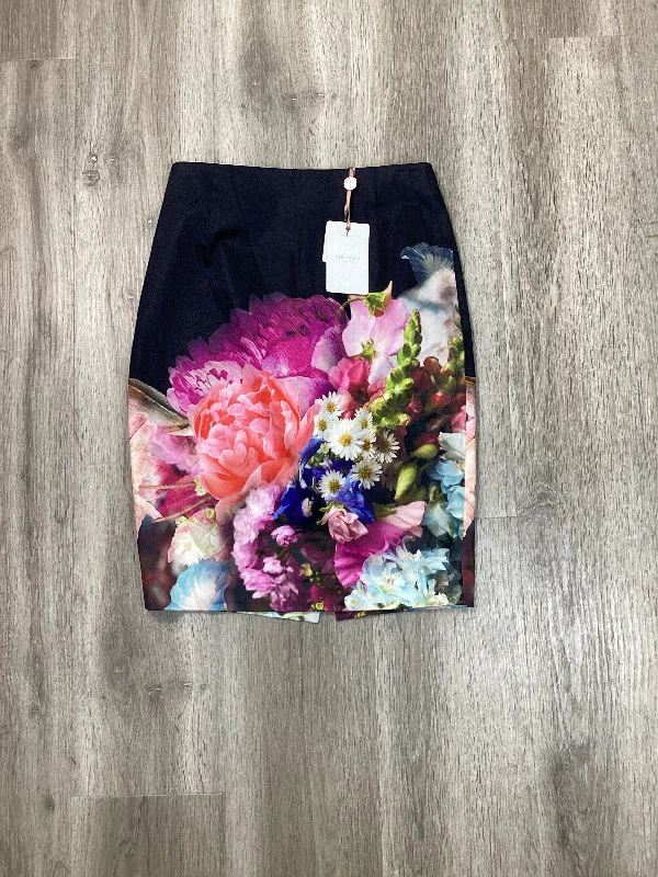 Skirt Mini & Short By Ted Baker In Floral Print, Size: S