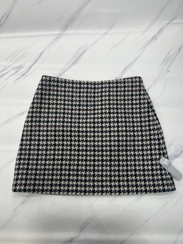 Skirt Mini & Short By Theory In Black & Cream, Size: 6