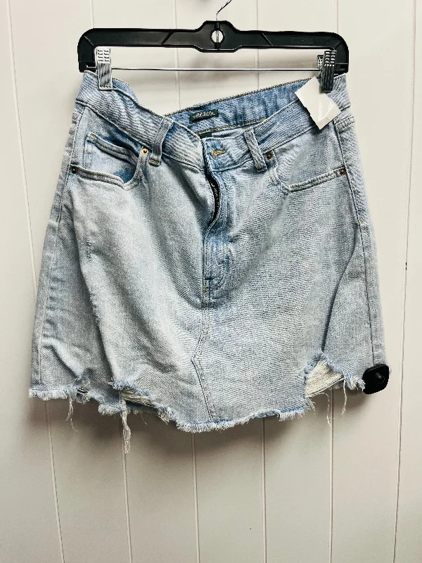 Skirt Mini & Short By Wild Fable In Blue Denim, Size: 14