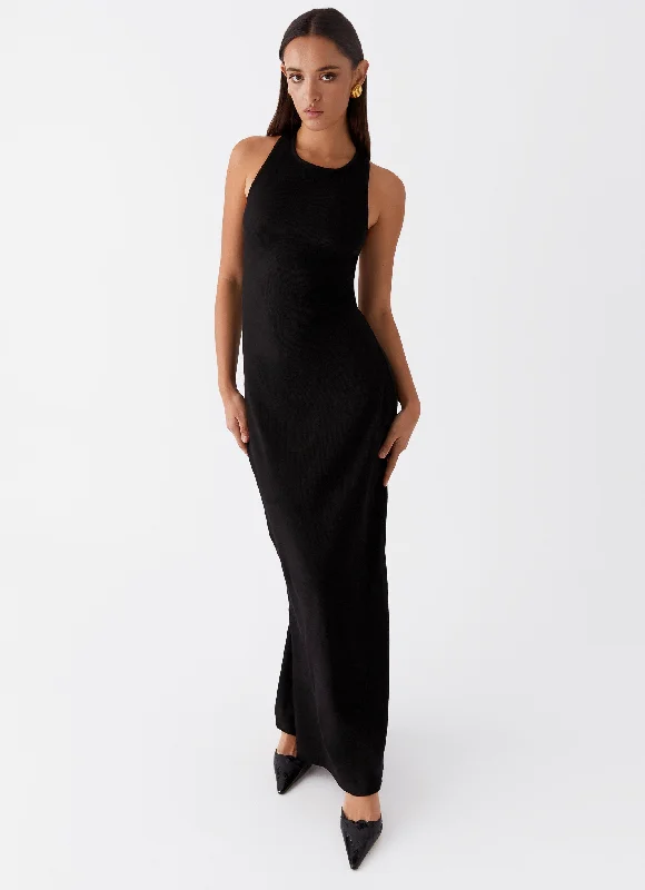 Alice Cut Out Maxi Dress - Black