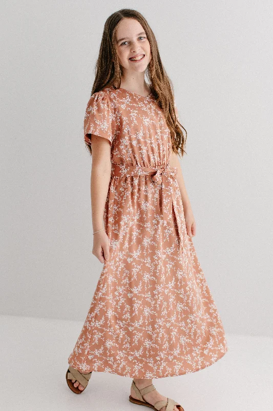 'Esther' Girl Floral Print Maxi Dress FINAL SALE