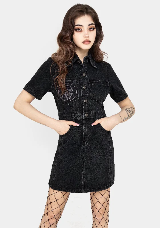 Invictus Denim Mini Shirt Dress