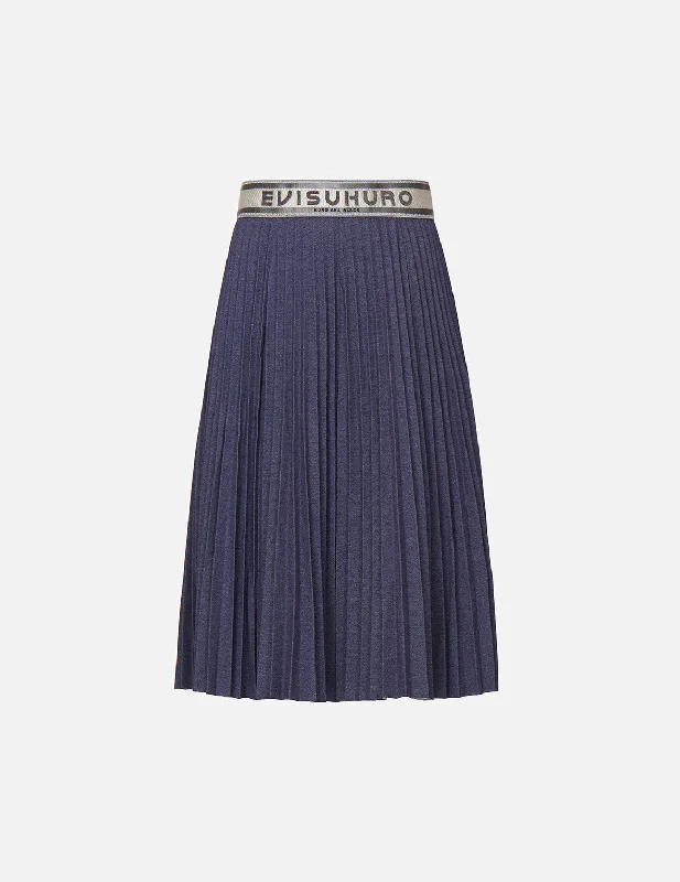 Pleated Midi Skirt