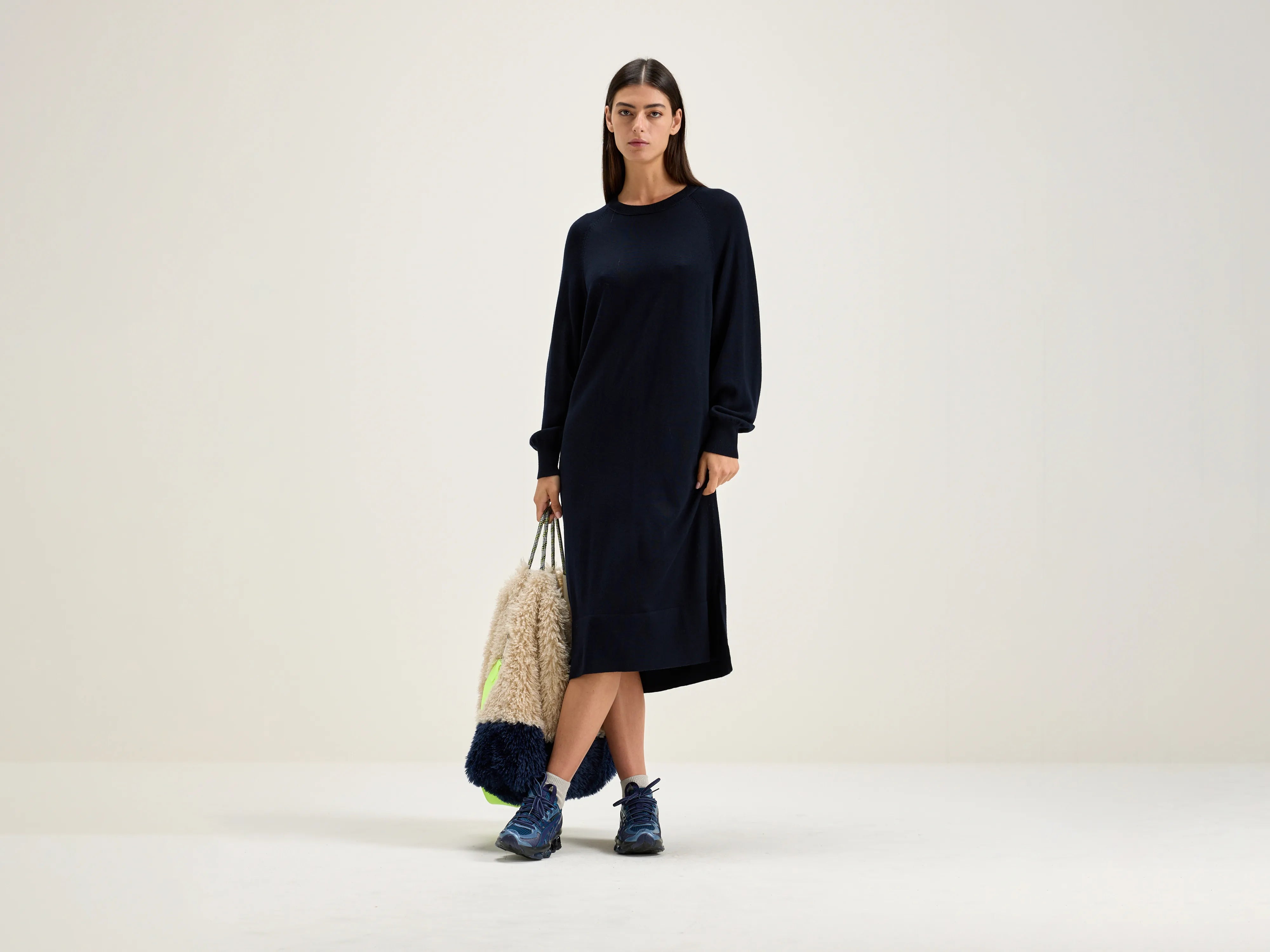 Sinc midi dress (242 / W / NAVY)